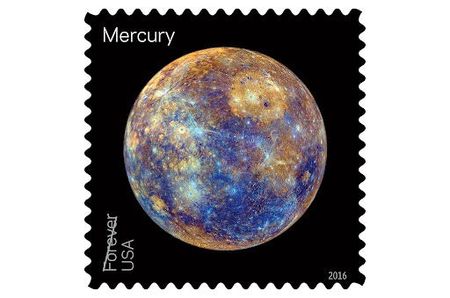 100 Mercury Forever Stamps Planet Forever Postage Stamps for Collecting or Mailing